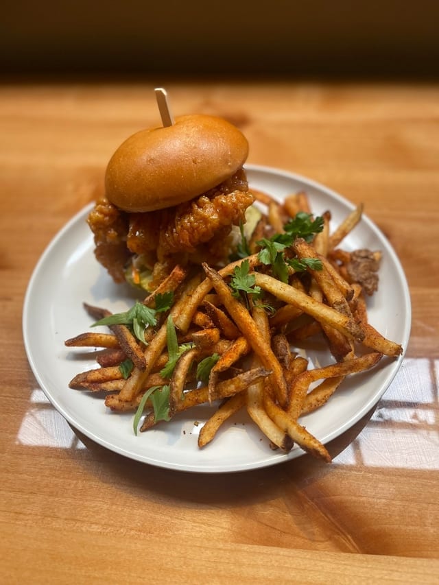 Sweet & Spicy Chicken Sandwich.