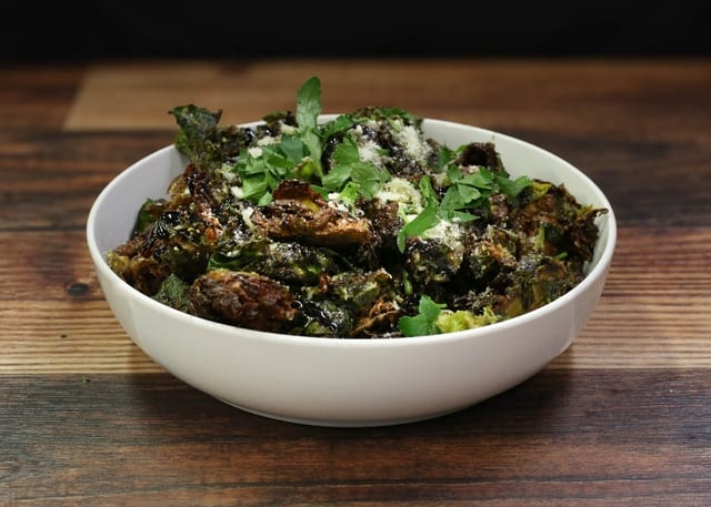 Crispy Brussels.